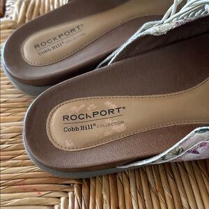 Rockport Women's Floral Sandals in White and Purple